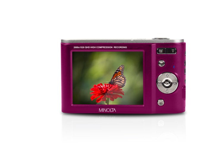 Minolta MND20-M 44 Megapixel HD Digital Camera (Magenta)
