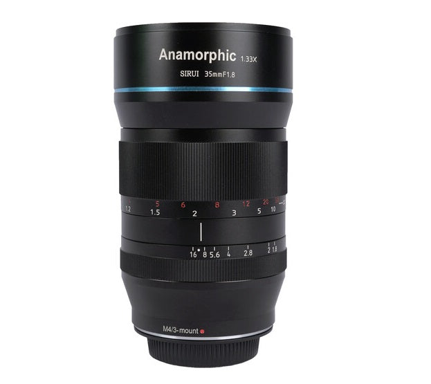 SIRUI 35mm Anamorphic Lens F1.8 1.33X APS-C Cinema Lens for M4/3 Mount (Manual Focus)