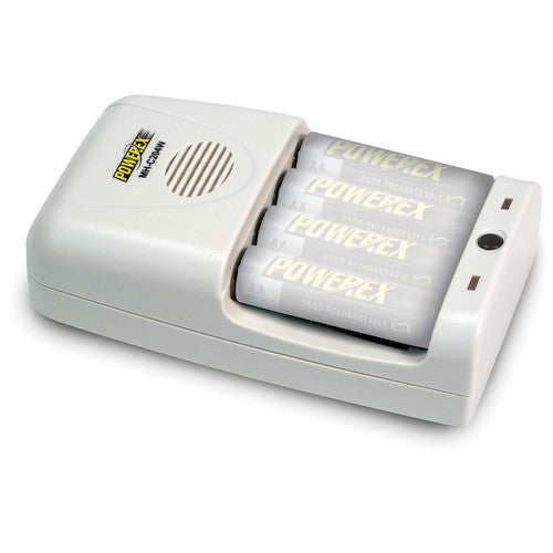 Powerex MH-C204W 1-Hour Worldwide Travel Conditioning Charger for AA / AAA NiMH Batteries