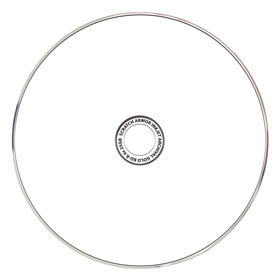Delkin Archival Gold DVD-R “100 Year Disc” with Inkjet Printable Surface (25pc Spindle)