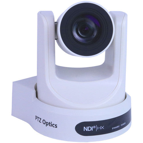 PTZ Optics 30X-NDI Broadcast and Conference Camera (White)