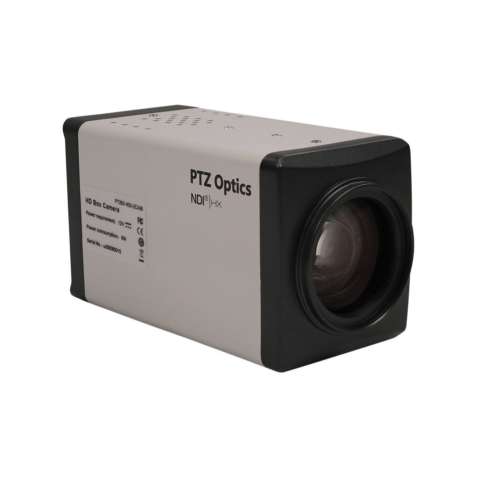 PTZ Optics 20x NDI|HX ZCAM 3G-SDI Box Camera
