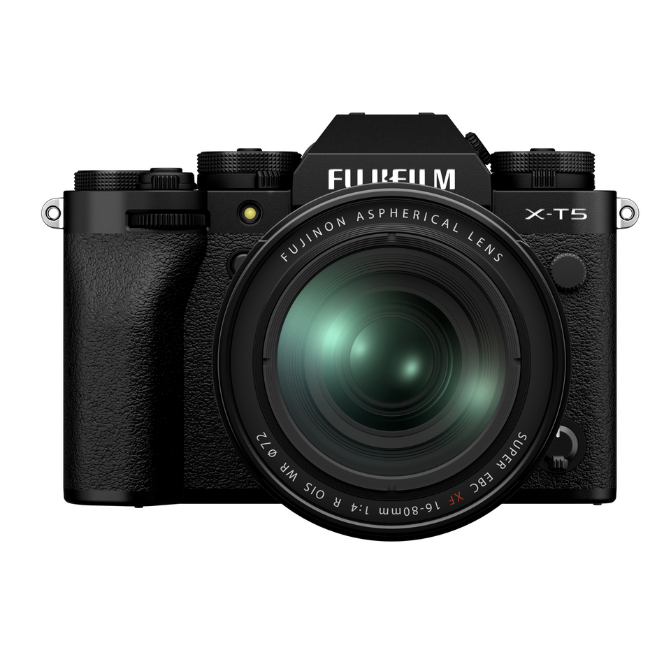 Fujifilm X-T5 Mirrorless Camera with 16-80mm f/4 OIS WR Aspherical Lens (Black)
