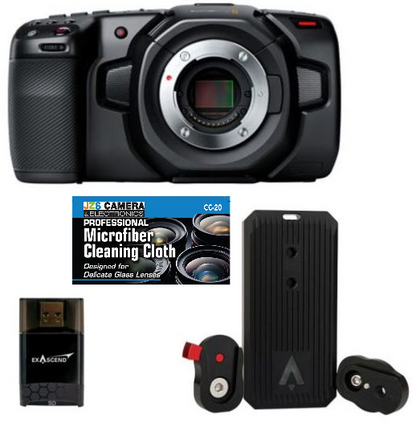 Blackmagic Design Pocket Cinema Camera 4K and 1TB SSD with Card Reader Bundle