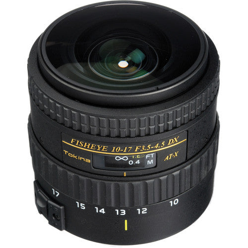 Tokina 10-17mm f3.5-4.5 Fisheye Lens without Hood [Two Mount Options]
