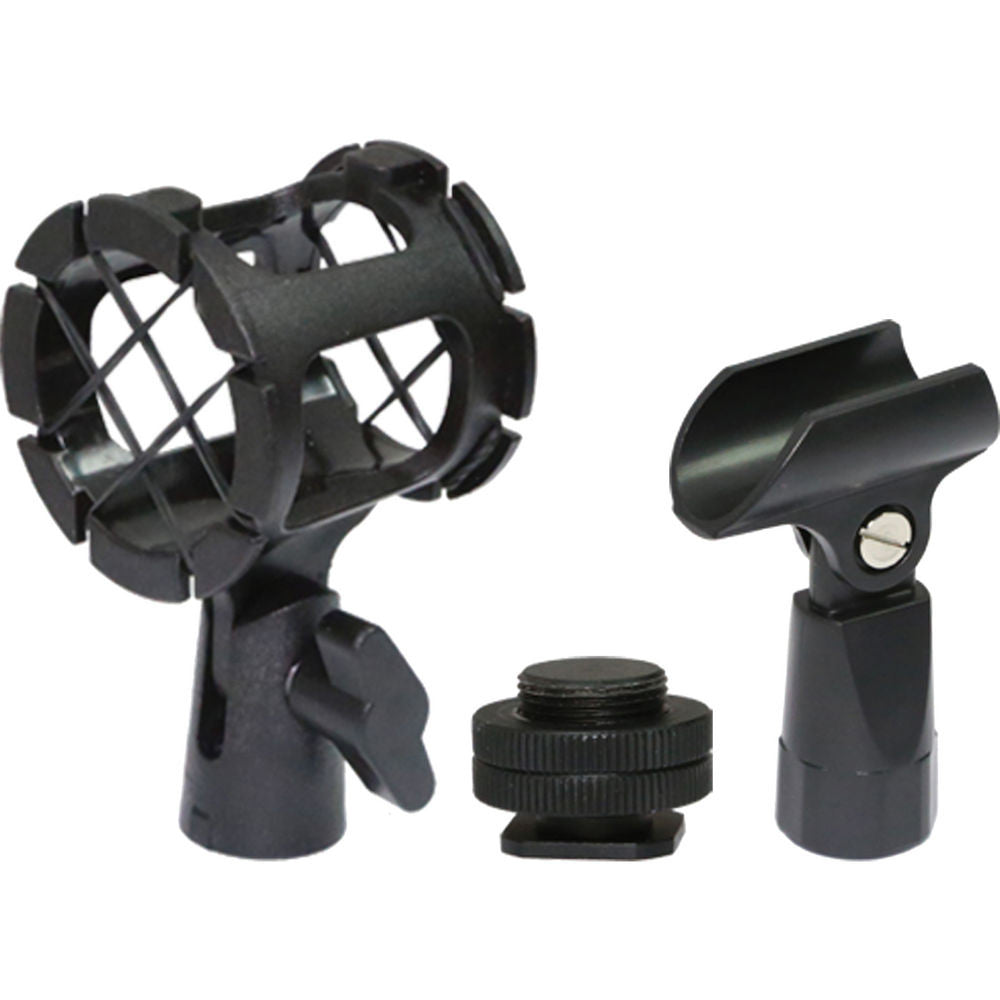 Vidpro XM-55 Shotgun Microphone Kit with XM-L Lavalier Microphone, Lens Cleaning Set, & Microfiber Cloth
