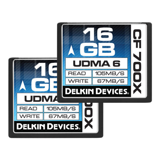 Delkin 16GB CF 700X UDMA 6 Memory Card (2 Pack)
