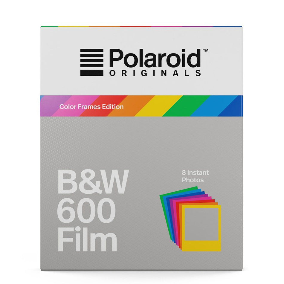Polaroid Black & White Film for 600 and i-Type Cameras with Colored Frames (8 Exposures)