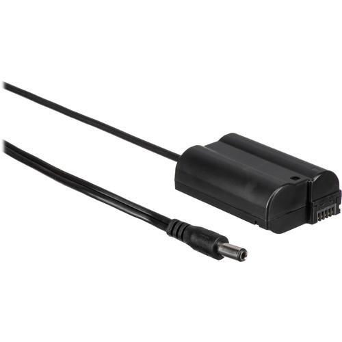 IndiPro Tools 25EL15 2.5mm Male Power Cable To Nikon EN-EL15 Type Dummy Battery (20", Regulated)