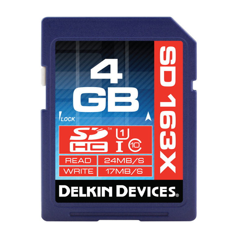 Delkin SDHC 163X Class 10 Memory Card [Multiple Capacity Options]