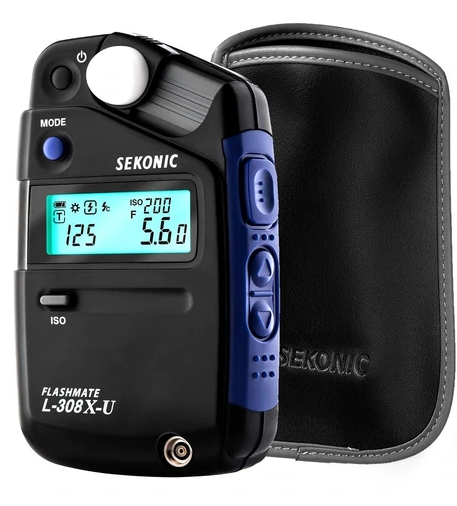 Sekonic L-308X-U Flashmate Light Meter with Deluxe Case