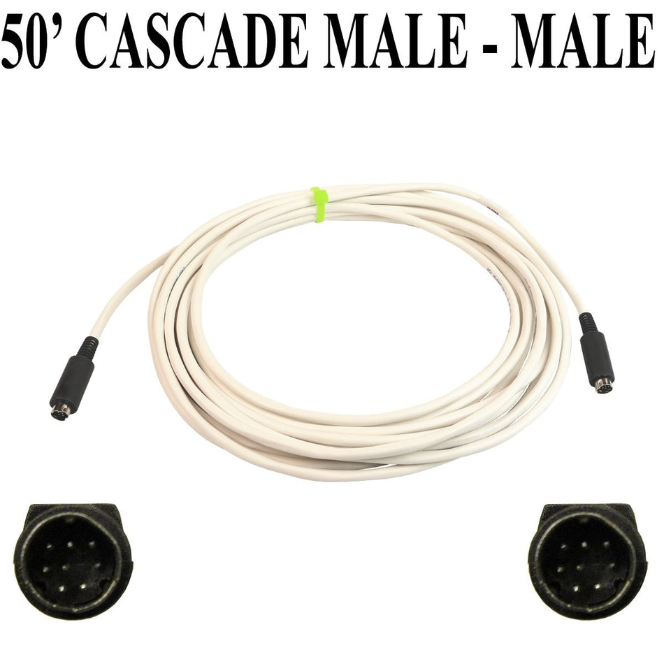 PTZOptics 50' 8-Pin Male to Male Cascade Cable