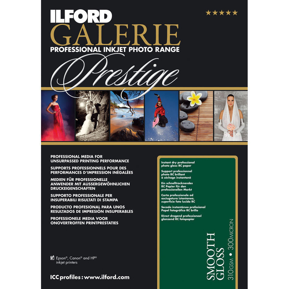 Ilford Galerie Prestige Smooth Gloss 8.5x11" [100 Sheet Pack]