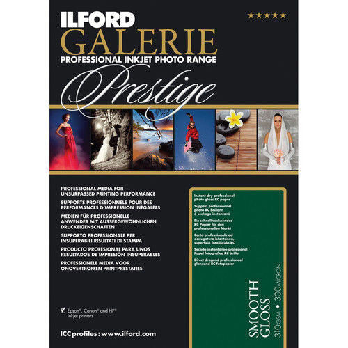 Ilford Galerie Prestige Smooth Gloss 8.5x11" [25 Sheet Pack]