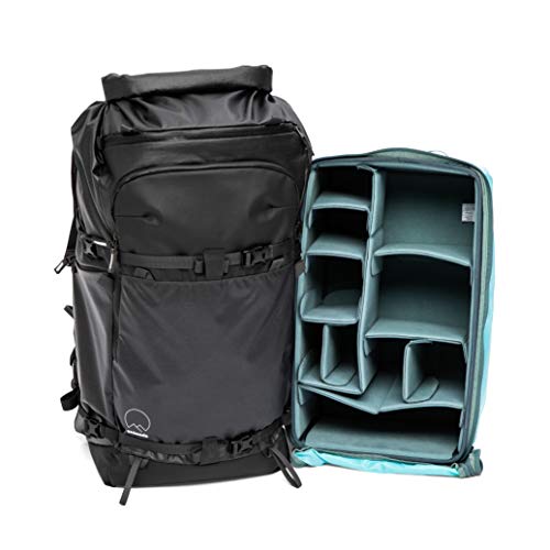 Shimoda Action X70 Water Resistant Camera Backpack Starter Kit - Fits Cinema, DV, DSLR, Mirrorless Cameras & Lenses - Extra Large DV Core Unit Modular Camera Insert Included - Black