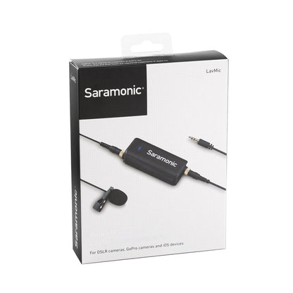 Saramonic SR-LavMic Premium Lavalier Microphone with 2-Channel Audio Mixer and Outputs for iPhone/Android Smartphones, GoPro, DSLR Cameras, Camcorders & Portable Recorders