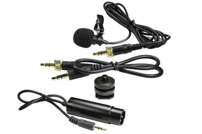 Vidpro XM-W4 Professional Wireless Lavalier Microphone System with Cleaning Kit and Microfiber Cloth