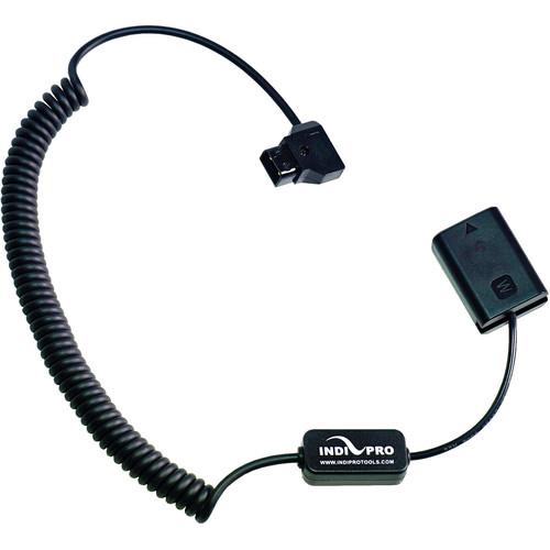 IndiPro Tools CPTA7S Coiled D-Tap to Sony NP-FW50 type Dummy Battery (24-36", Regulated)