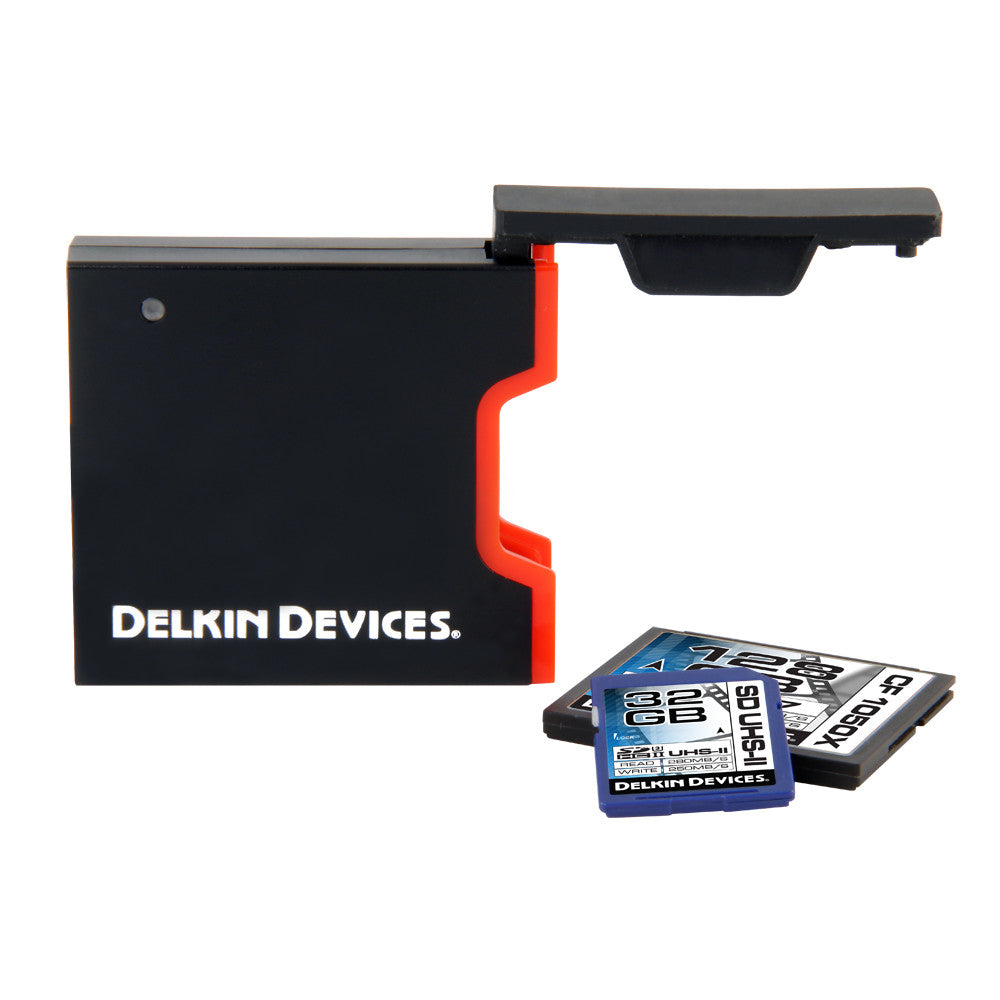 Delkin USB 3.0 Dual Slot SD UHS-II & CF Memory Card Reader