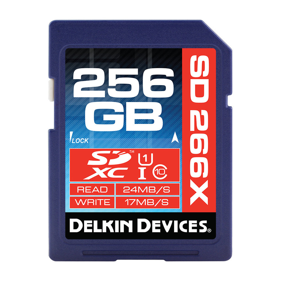 Delkin SDXC 266X Class 10 Memory Card [Multiple Capacity Options]