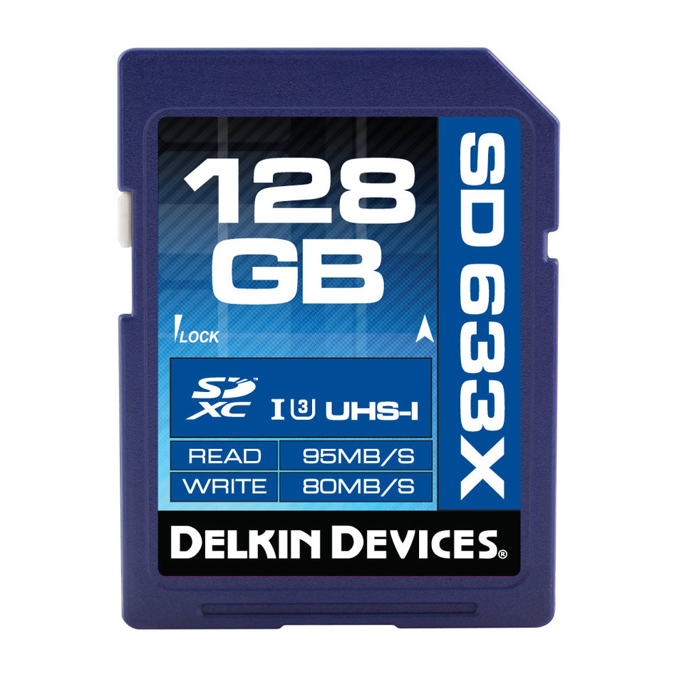 Delkin SDXC 633X UHS-I (U3) Memory Card [Multiple Capacity Options]