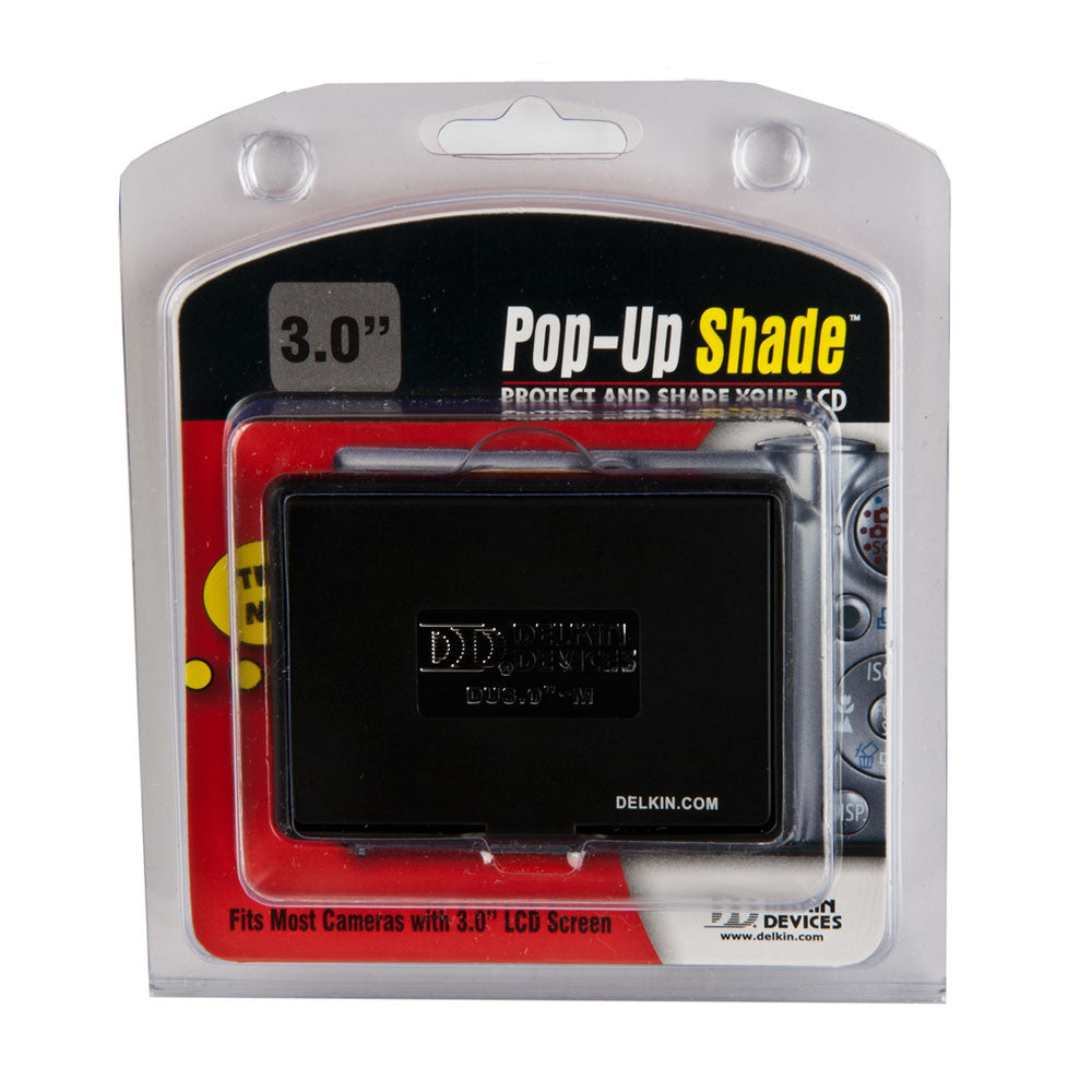 Delkin Universal Pop-Up Shade for 3.0 Inch Diagonal LCD Displays [Two Color Options]