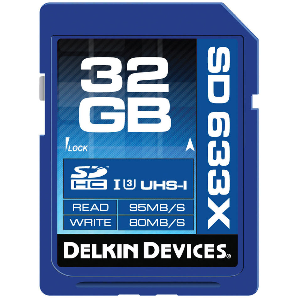 Delkin SDXC 633X UHS-I (U3) Memory Card [Multiple Capacity Options]
