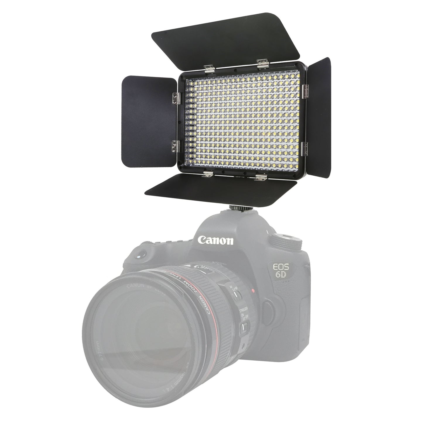 Vidpro LED-330X Variable-Color On-Camera LED Video Light Kit with Microfiber Cloth