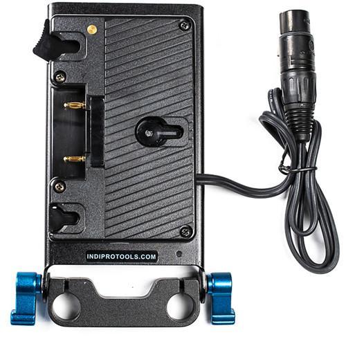 IndiPro Tools PDG4XLR Gold Mount Battery Adapter Plate with 4-Pin Neutrik XLR Connector (24")
