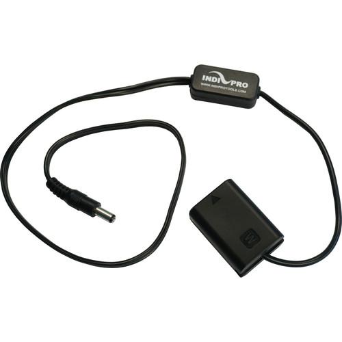 IndiPro Tools PR2SA7 2.5mm Male Power Cable to Sony NP-FW50 Dummy Battery (24", Regulated)