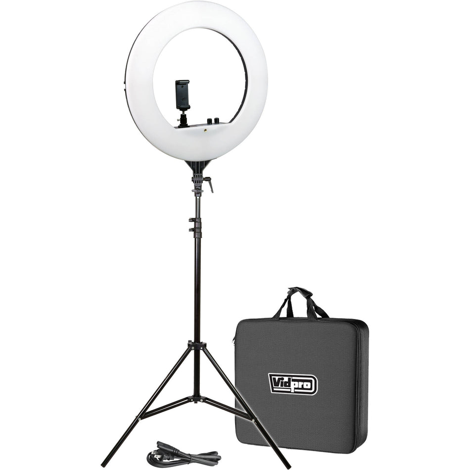 Vidpro RL-18 LED 18 Inch Ring Light Kit with Stand and Case