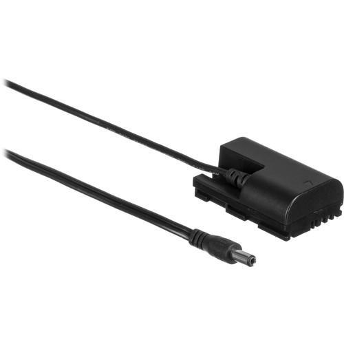 IndiPro Tools RLP25 2.5mm Male Power Cable to Canon LP-E6 Type Dummy Battery (24", Regulated)