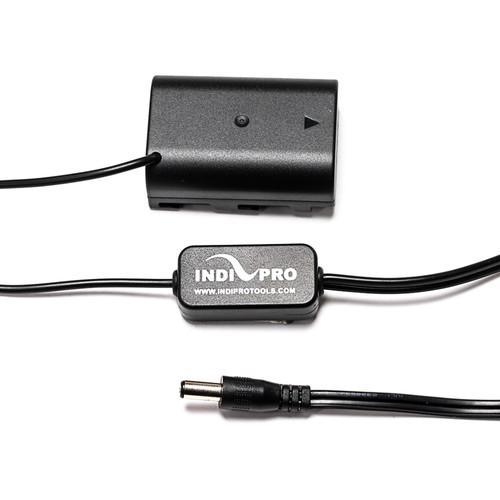 IndiPro Tools RPGH9 2.5mm Male Power Cable to Panasonic DMW-BLF19 Type Dummy Battery (24", Regulated)