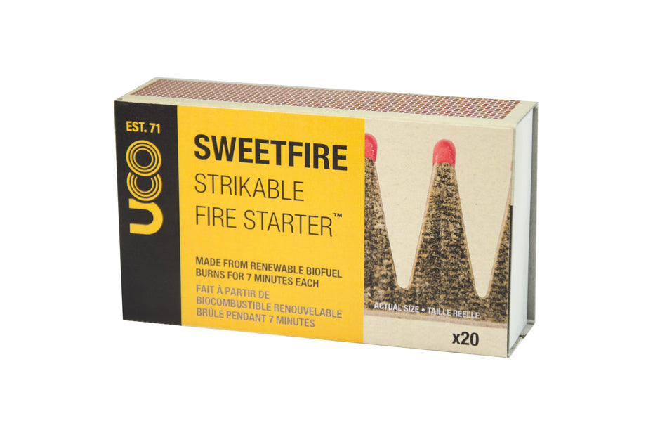 UCO Sweetfire Strikeable Fire Starter Tinder Match Points