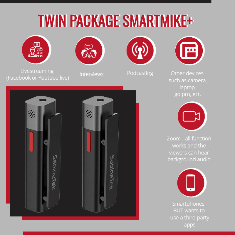 SMARTMIKE+ Twin Package