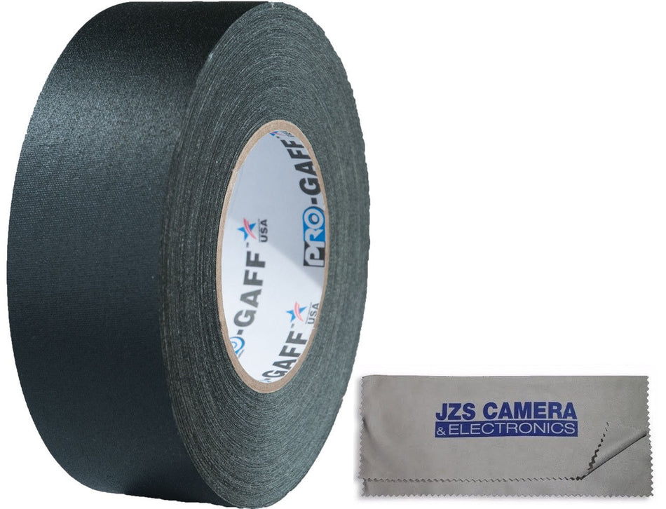 Visual Departures 2" Wide / 55 Yard Gaffer Tape Kit with JZS Microfiber Cleaning Cloth