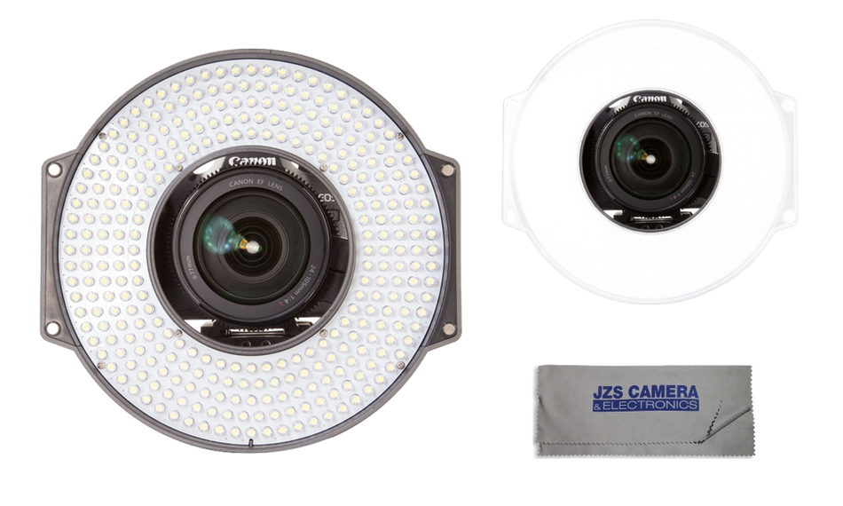 F&V R-300 LED Ring Light Kit with L-Bracket, Milk Diffusion Filter, and Microfiber Cleaning Cloth