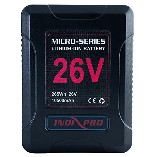 IndiPRO Tools Micro-Series 26V 265Wh V-Mount Lithium-Ion Battery