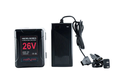 IndiPRO Tools Portable Power Kit for ikan Lyra LBX8 Bi-Color LED Light Panel