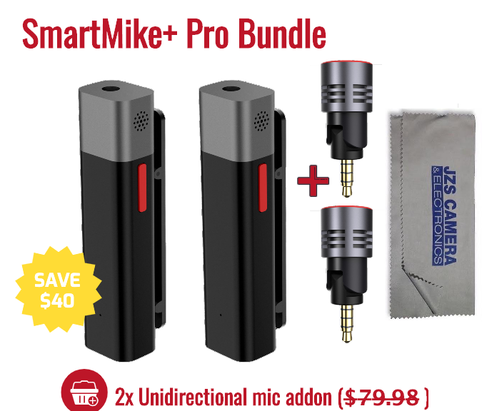 SmartMike+ Twin Package Pro Bundle With Cleaning Cloth