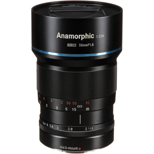 Sirui 50mm f/1.8 Anamorphic 1.33x Lens (MFT Mount)(Manual Focus)