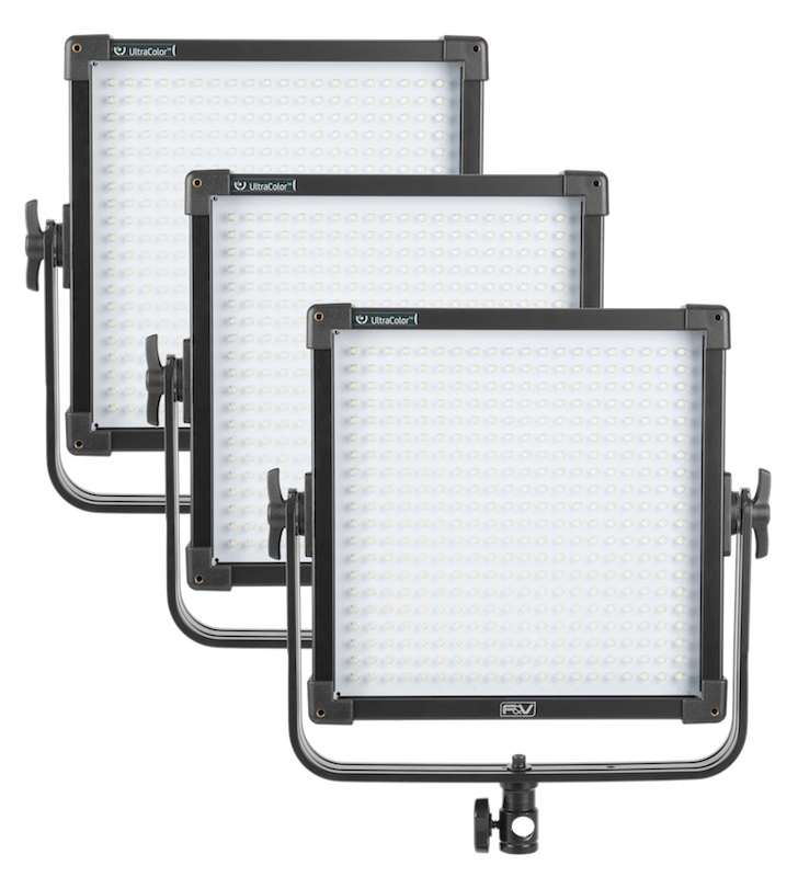 F&V Z400s UltraColor Bi-Color V-Mount LED Studio Panel | 3-light Kit